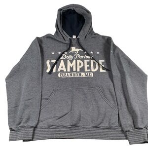 Dolly Parton's‎ Stampede Branson MO Striped Pullover Hoodie Sweatshirt